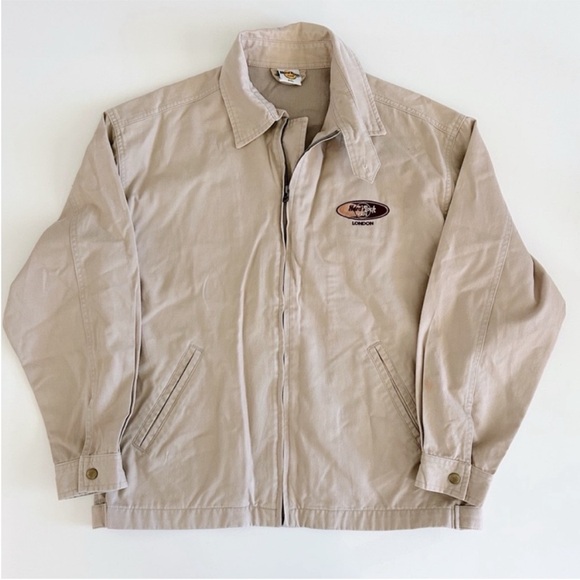Vintage Hard Rock Cafe London Cargo Trucker Jacket - Size S - Picture 1 of 5